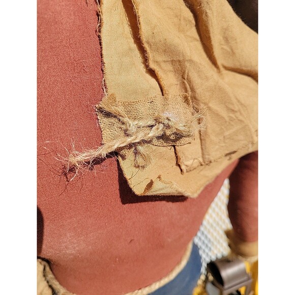 Creepy Primitive Folk Art Doll 22" Handmade Painted Fabric Halloween Decor - Picture 8 of 11